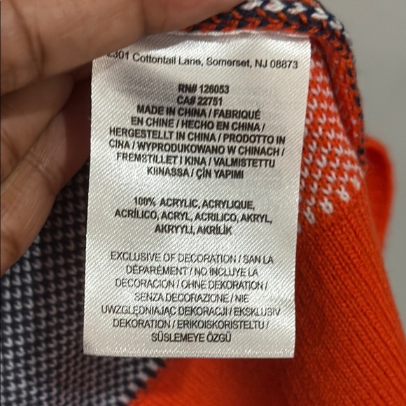 Denver broncos NFL Orange and Blue Mini stretch sweater dress - Picture 6 of 9